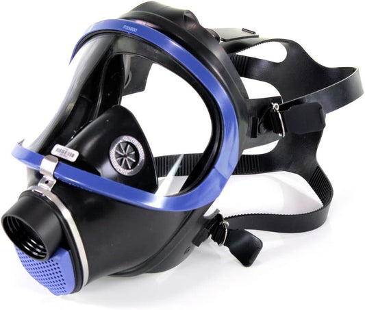Dräger X-plore 6300 full-face respirator mask with polycarbonate visor and single filter connection