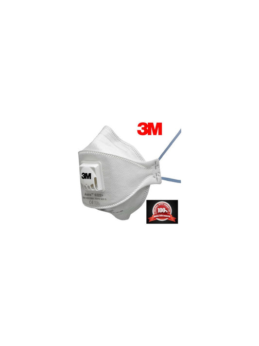 3M 9322 Aura FFP2 Respiratory Mask with Vent 10 Pcs